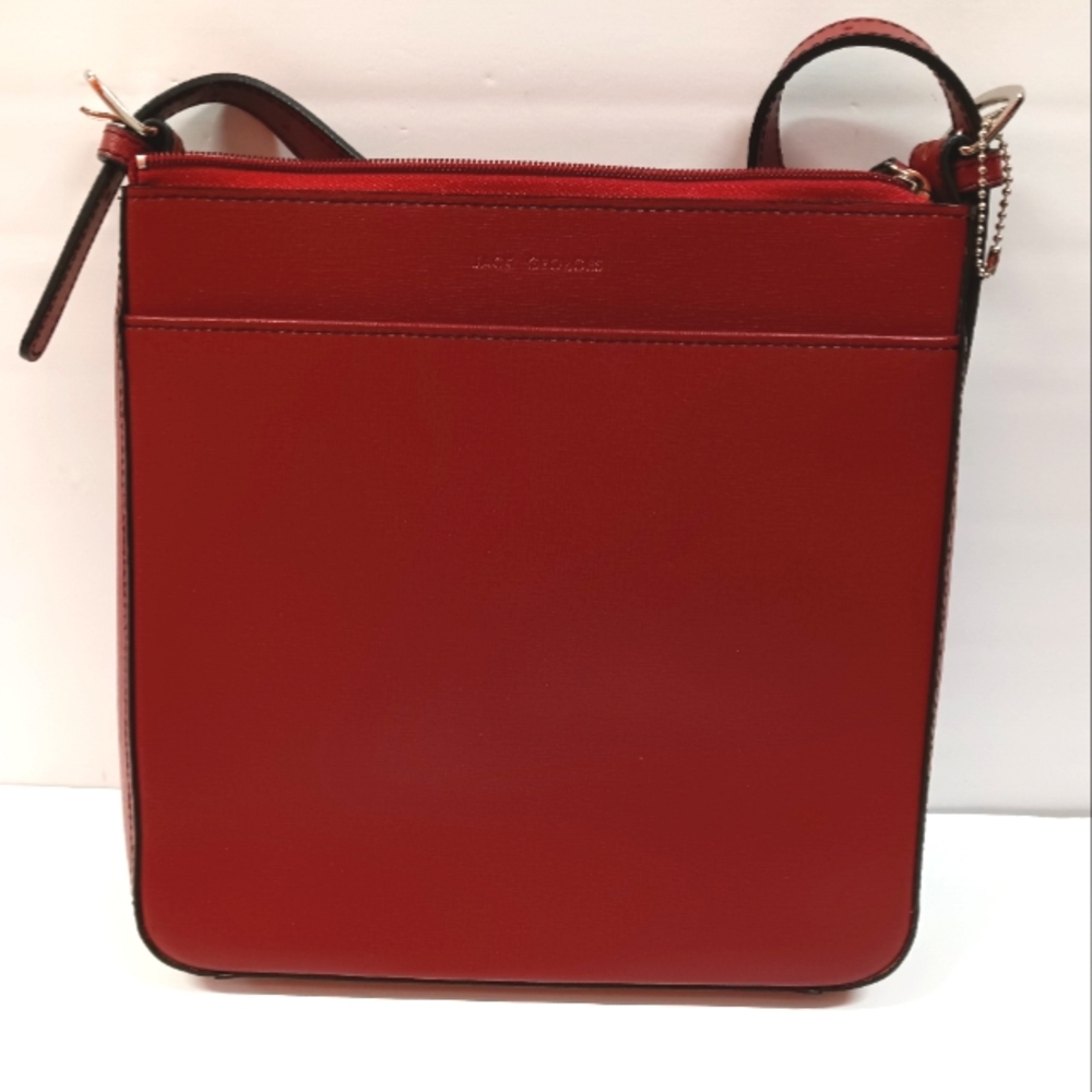 Jack Georges Leather Chelea Silka Crossbody Bag #5880